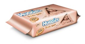 Huggies vlhčené ubrousky Soft Skin - 64ks