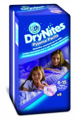 Huggies Dry Nites Large - Girls (27-57kg) - 9ks