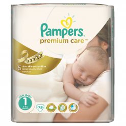 Pampers Premium Care 1 NewBorn (2-5kg) 78ks