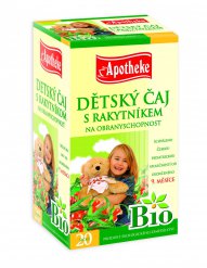 Apotheke BIO Dětský bylinný čaj s rakytníkem na obranyschopnost