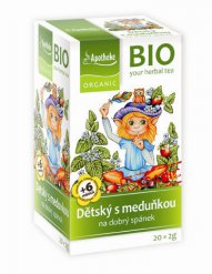Apotheke BIO Dětský ovocný čaj s meduňkou 20 x 2g 6+