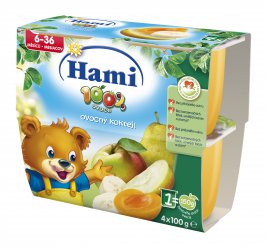 Hami 100% ovoce ovocný koktejl - 4x100g
