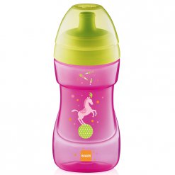 MAM Dětská láhev Sports Cup 12+m 330 ml růžová