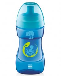 MAM Dětská láhev Sports Cup 12+m 330 ml modrá