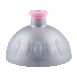 Zdravá lahev Víčko stříbrné zátka růžová