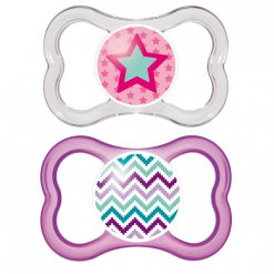 MAM Air uklidňující dudlík 6+m růžový silikonový 2 ks