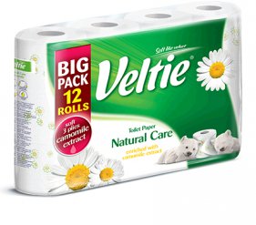 Kleenex Veltie toaletní papír Aroma Heřmánek - 12 ks