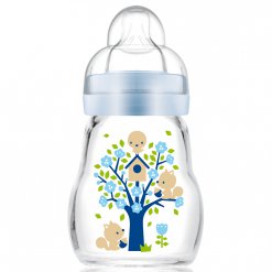 MAM Feel Good skleněná láhev 170 ml modrá 0+