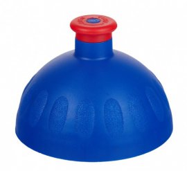 Zdravá lahev Víčko tmavě modré zátka červená