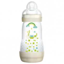 MAM Anti-colic láhev 260 ml bílá s dudlíkem V1 0+m